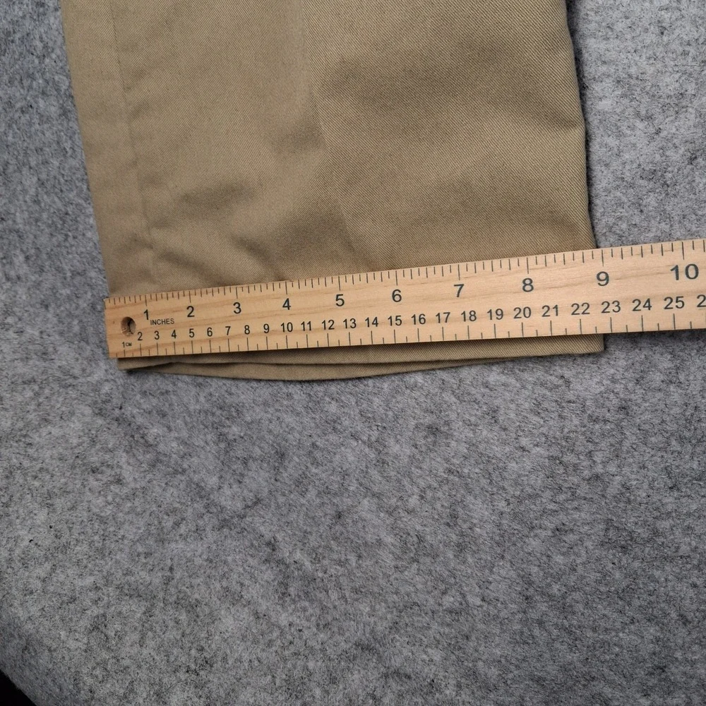 Lee Total Freedom Khaki Pants Mens 38x29 Tan Relaxed Fit Chino Trousers